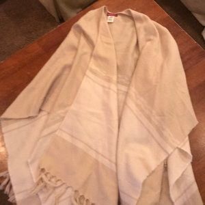 Merona fringe cozy poncho